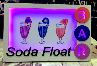 soda float bar bat mitzvah props party signs